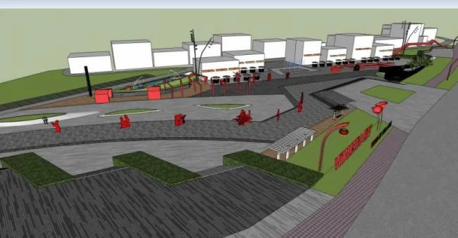 Sketchup Landscape Model | Street Landscape, Park Landscape, Modern Style
