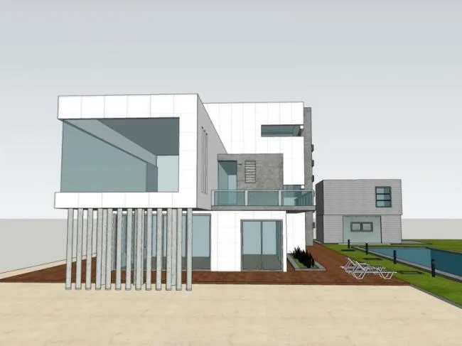 Sketchup Villa Model | Solo Villa, Modern Style