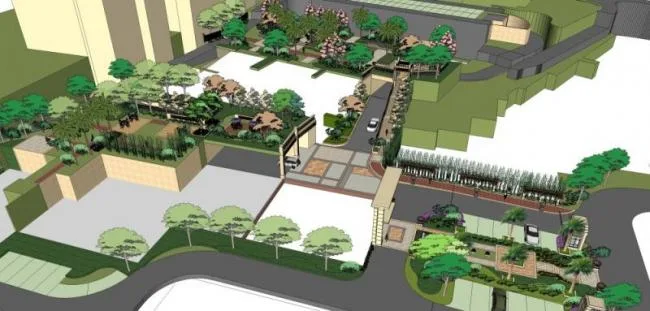 Sketchup Landscape Model | Residential Landscape, Residential Landscape, Modern Style