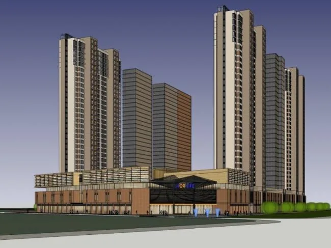 Sketchup Complex Model | Super High rise Urban Complex, Commercial, Residential, Modern Style