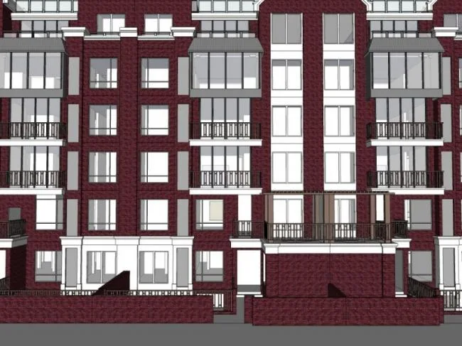 Sketchup Residential Model | Multi story Residence, Row, Modern Style
