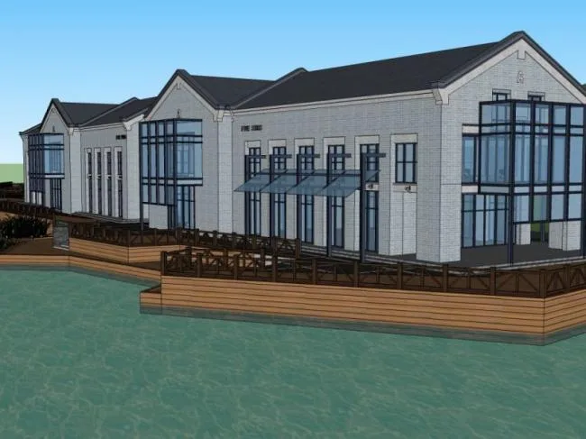 Sketchup Business Model | Commercial Street, Modern Chinese Style