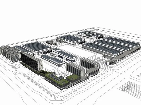 Sketchup Office Model | Multi story Office, Modern Style