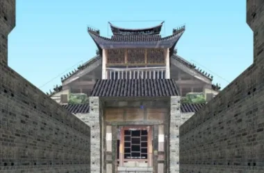 SketchUp Model of Jinan Shengyang Temple Inscription Wall Hall | Chinese Ancient Architecture-BIM WORLD