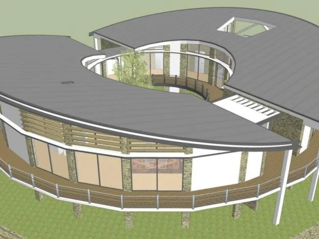 Sketchup Villa Model | Solo Villa, Modern Style