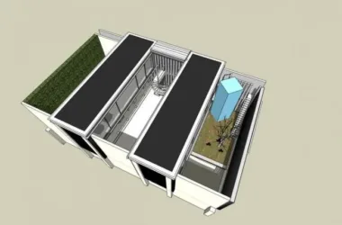 Modern Multi-Story Villa SketchUp Model with Interior Design for Living Room and Bedroom-BIM WORLD
