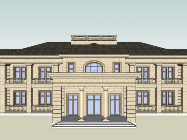 Sketchup Business Model | Clubhouse, Classical Style