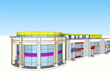 Modern Multi-Story Kindergarten Design | Educational Architecture in SketchUp-BIM WORLD