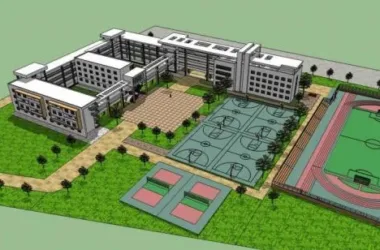 Modern Multi-Story School Model | Contemporary Educational and Cultural Campus Design-BIM WORLD