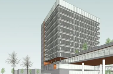 SketchUp Complex Model: Modern Multi-Story Commercial Office Building-BIM WORLD