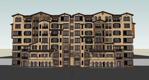 Sketchup Residential Model | Multi story Residence, Classical Style