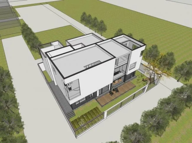 Sketchup Villa Model | Solo Villa, Modern Style