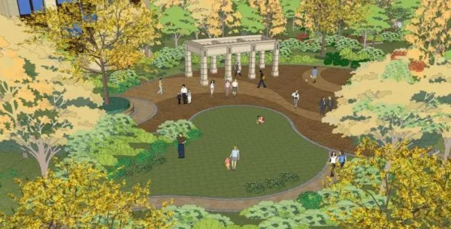 Sketchup Landscape Model | Community Landscape, Residential Landscape, Classical Style