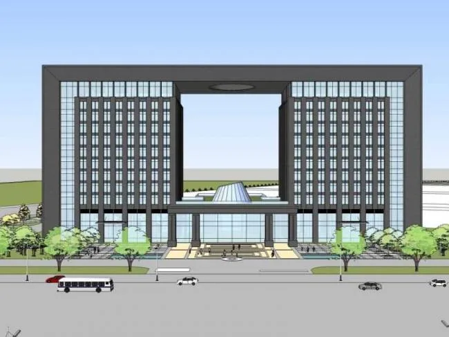 Sketchup Office Model | High rise Office Building, Modern Style