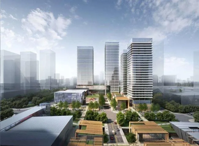 Sketchup Complex Model | Multi story high-rise mixed use, commercial complex, high-rise office hotel, modern style