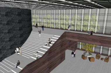 SketchUp Cultural Model: Modern Multi-Story Exhibition Hall Architecture-BIM WORLD
