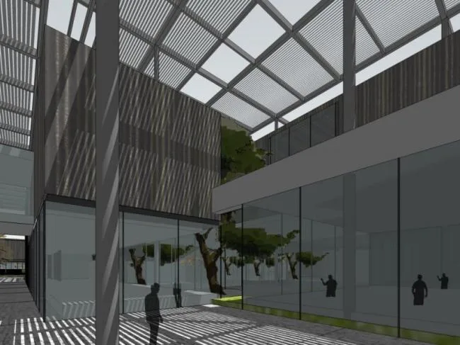 Sketchup Cultural Model | Multi story Cultural Venue, Modern Style