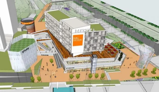 Sketchup Hotel Model | Multi story Hotel, Commercial Building, Modern Style