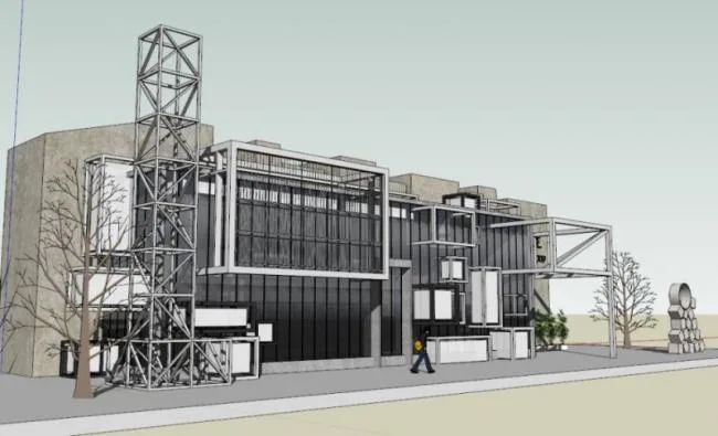 Sketchup Business Model | Low rise Sales Office, Modern Style