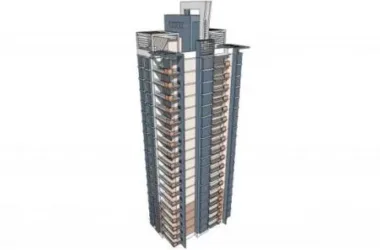 Modern High-Rise Residential Buildings | SketchUp Architectural Model-BIM WORLD