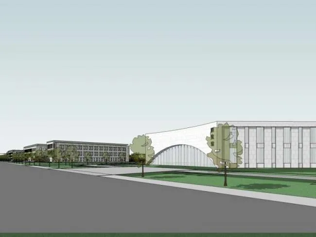Sketchup Cultural Model | Multi story Exhibition Hall, Cultural Architecture, Modern Style