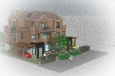 Classical Single-Family Villa Model in SketchUp-BIM WORLD