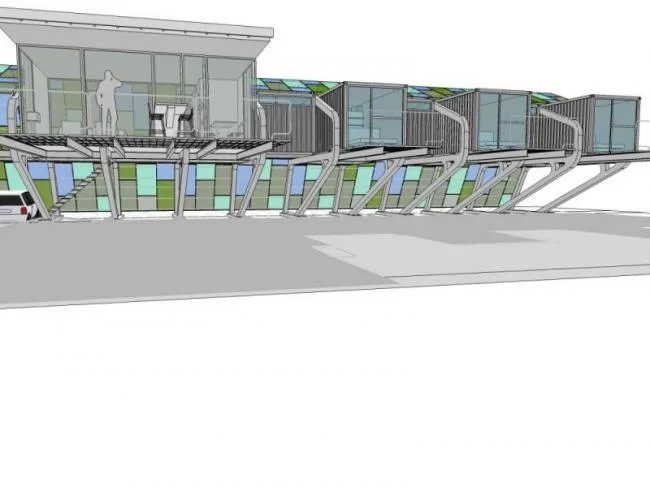Sketchup Villa Model | Multi row Villa, Modern Style