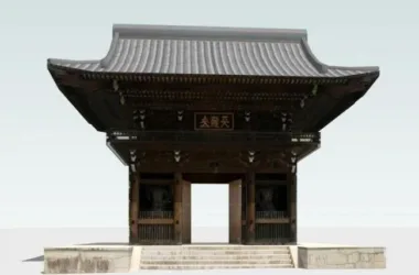 SketchUp Model of a Traditional Chinese Memorial Archway and Ancient Architecture-BIM WORLD