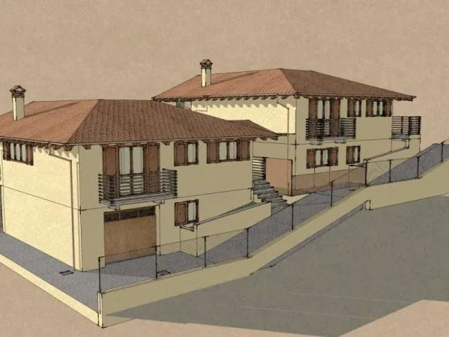 Sketchup Villa Model | Stacked Villa, Classical Style