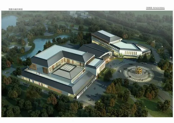 Sketchup Residential Model | Multi story Residential Activity Center, Classical Style