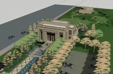 SketchUp Multi-Story Residential and Sales Office Model in Classical Style-BIM WORLD