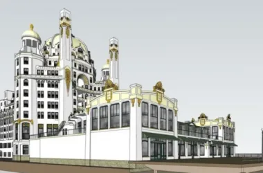 Classical Multi-Story Hotel Model in SketchUp-BIM WORLD