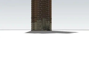 SketchUp Residential Model | British-Style Super High-Rise with Classic Design-BIM WORLD