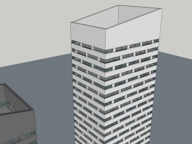 Sketchup Office Model | High rise Office Building, Office Building, Modern Style