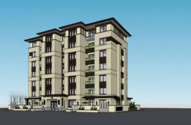 SketchUp Residential Design | Multi-Story Chinese-Style Apartment Building-BIM WORLD