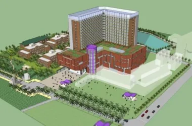 Modern Multi-Story Mixed-Use School and Office Building at South China Normal University, Guangzhou-BIM WORLD