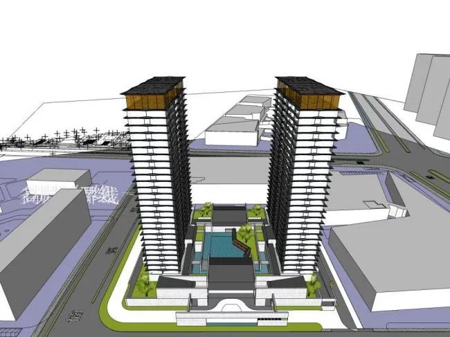 SketchUp Residential Models: Modern High-Rise Apartments and Homes
