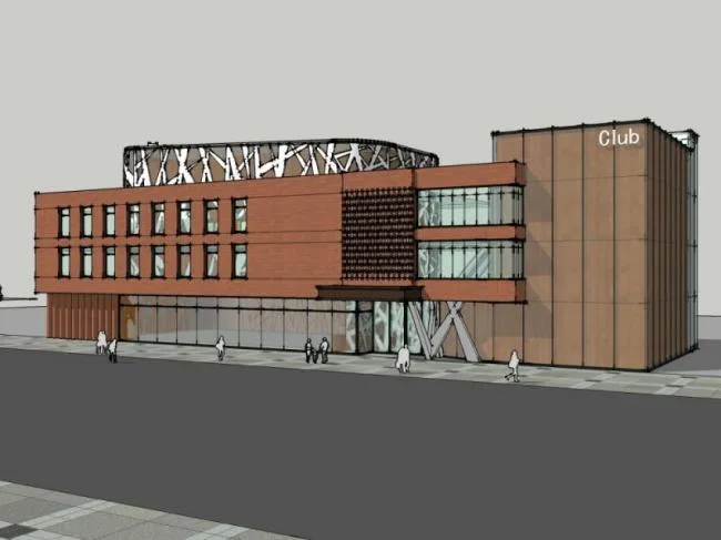 Sketchup Business Model | Multi story Clubhouse, Modern Style