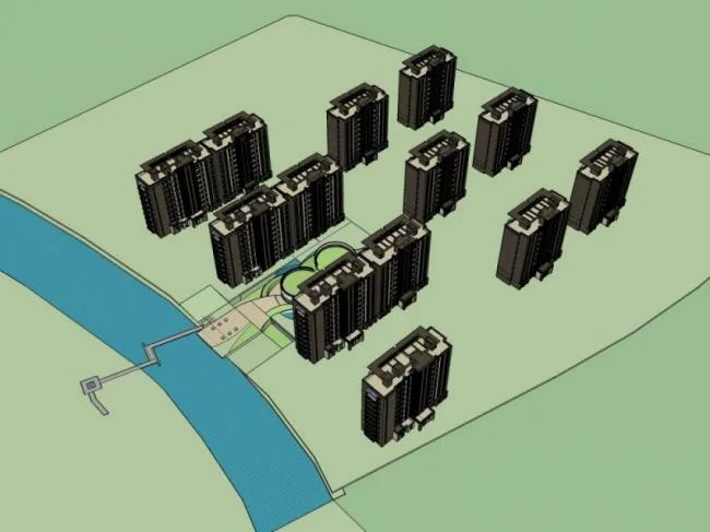Sketchup Residential Model | Small and High rise Residential Buildings, Residential Buildings, Classical Style