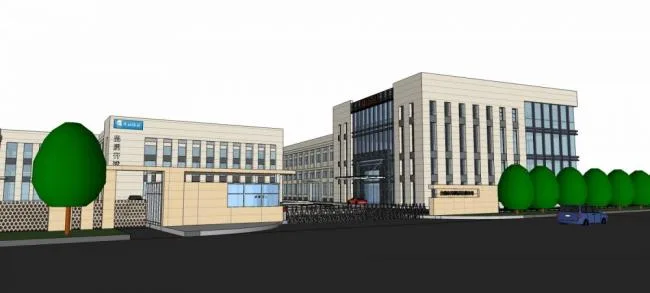 Sketchu Industrial Building | Multi story factory building, industrial architecture, modern style