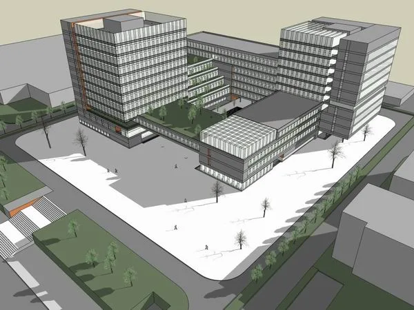 Sketchup Office Model | High rise Office Building, Modern Style