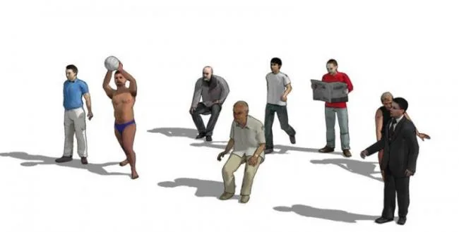 Sketchup Material Model | 3D Sketchup Character Material, Architectural Model Component Material