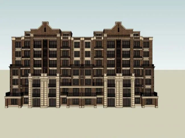 Sketchup Residential Model | Multi story Residence, Residential Building, Classical Style
