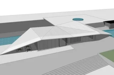 Modern Multi-Story Park Architecture | SketchUp Cultural Model-BIM WORLD