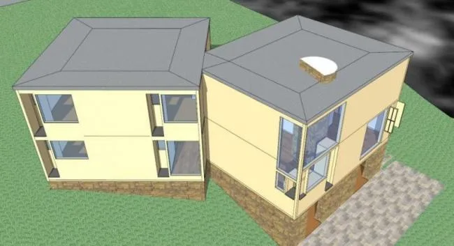 Sketchup Residential Model | Low rise Residence, Modern Style, Louis Koon