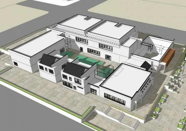 Sketchup Cultural Model | Multi story Museum, Cultural Architecture, Chinese Style