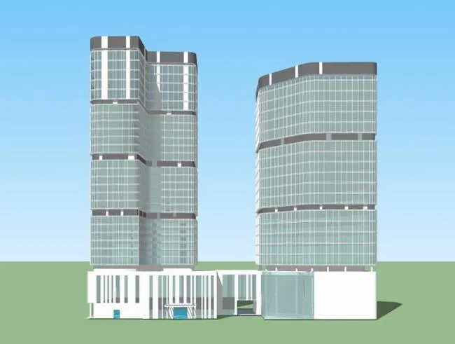 Sketchup Hotel Model | High rise Office Building, Hotel, Modern Style