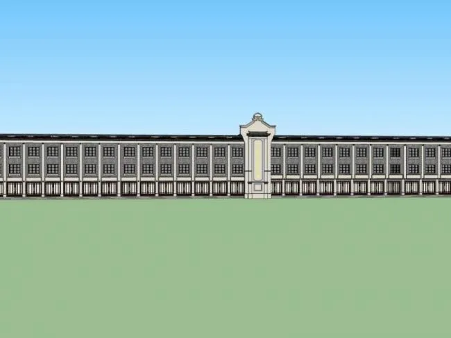 Sketchup Business Model | Commercial Street Architecture, Classical Style