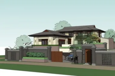 Modern Stacked Villa Design in SketchUp-BIM WORLD