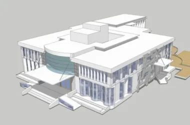 Modern Multi-Story Clubhouse and Compact Office Building in SketchUp-BIM WORLD